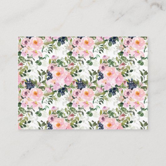 ブックリクエスト赤ちゃんシャワー エンクロージャーカード (裏面)