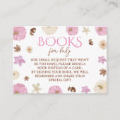 ブックリクエスト赤面カボチャ秋ベビーシャワー エンクロージャーカード (正面)