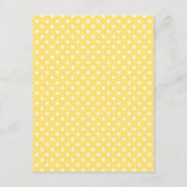 ブックリクエスト黄色と灰色のシェブロン赤ちゃんシャワー エンクロージャーカード (裏面)