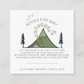 ブックリクエスト |アドベンチャーが赤ちゃんシャワー挿入を開始 エンクロージャーカード (正面)