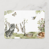 ブックリクエスト |ウッドランドピクニックフォレストの動物 エンクロージャーカード (裏面)