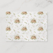 ブックリクエスト | ウッドランドフォレストディアベビーシャワー エンクロージャーカード (裏面)