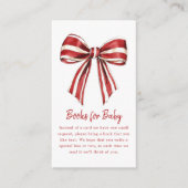 ブックリクエスト | クリスマスコケット弓ベビーシャワー エンクロージャーカード (正面)