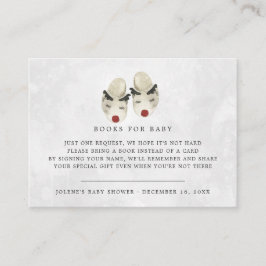 ブックリクエスト |トナカイの赤ちゃんシャワー エンクロージャーカード