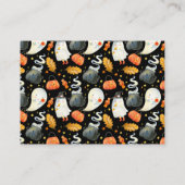 ブックリクエスト |ハロウィーン幽霊ベビーシャワー エンクロージャーカード (裏面)