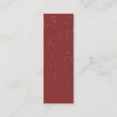 ブックリクエスト |ブックマーク赤ちゃんシャワーエンクロージャカード スキニー名刺 (裏面)