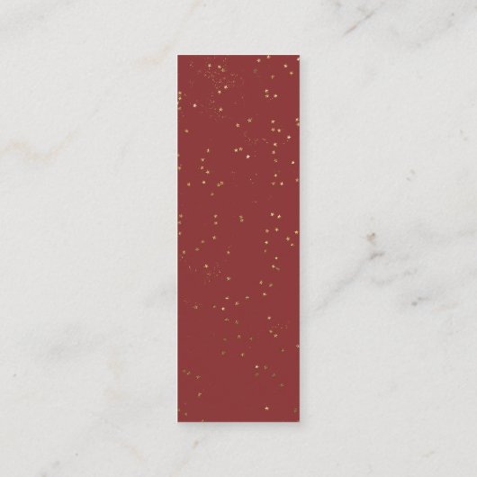 ブックリクエスト |ブックマーク赤ちゃんシャワーエンクロージャカード スキニー名刺 (裏面)