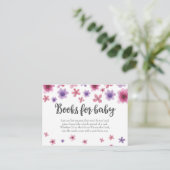 ブックリクエスト |ベビーシャワー招待状挿入カード エンクロージャーカード (スタンド正面)