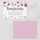ブックリクエスト |ベビーシャワー招待状挿入カード エンクロージャーカード (正面/裏面)