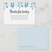 ブックリクエスト |ベビーシャワー招待状挿入カード エンクロージャーカード (正面/裏面)