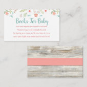ブックリクエスト |ベビーシャワー招待状挿入カード エンクロージャーカード (正面/裏面)