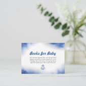 ブックリクエスト |ベビーシャワー招待状挿入カード エンクロージャーカード (スタンド正面)