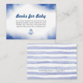 ブックリクエスト |ベビーシャワー招待状挿入カード エンクロージャーカード (正面/裏面)