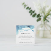 ブックリクエスト |ベビーベルーガ赤ちゃんシャワー挿入 エンクロージャーカード (スタンド正面)