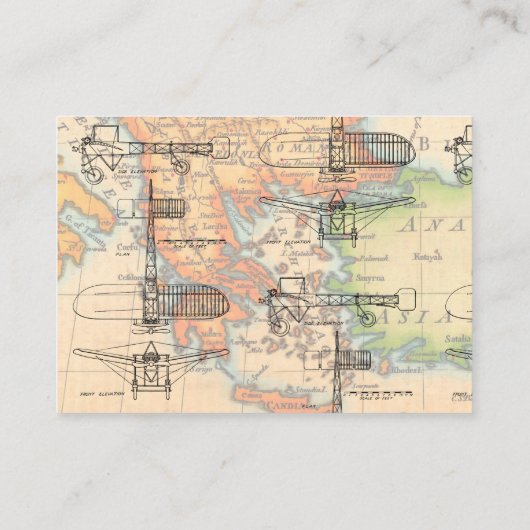 ブックリクエスト |ヴィンテージ飛行機の赤ちゃんシャワー挿入 エンクロージャーカード (裏面)