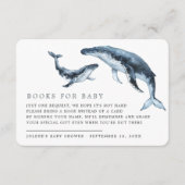 ブックリクエスト |海の下で赤ちゃん海シャワー エンクロージャーカード (正面)