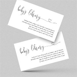 ブックリクエスト – Baby Shower招待状 エンクロージャーカード