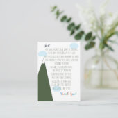 ブックリクエスト | Let the Adventure Begin Baby Shower エンクロージャーカード (スタンド正面)