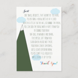 ブックリクエスト | Let the Adventure Begin Baby Shower エンクロージャーカード