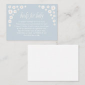 ブックリクエストBohoデイジーベビーシャワー囲みカード エンクロージャーカード (正面/裏面)