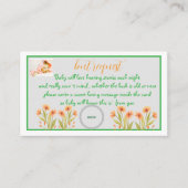 ブックリクエストwild flowerベビーshawerenclosureカード エンクロージャーカード (正面)