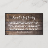 ブックリクエス素朴ト赤ちゃんシャワー招待状カード エンクロージャーカード (正面)