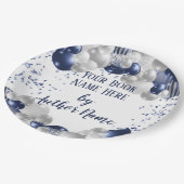 ブックリリースの起動の署名パーティー ペーパープレート (アングル)