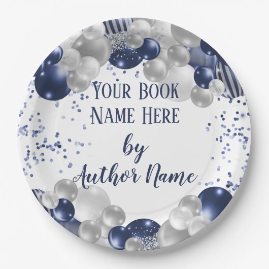 ブックリリースの起動の署名パーティー ペーパープレート (正面)