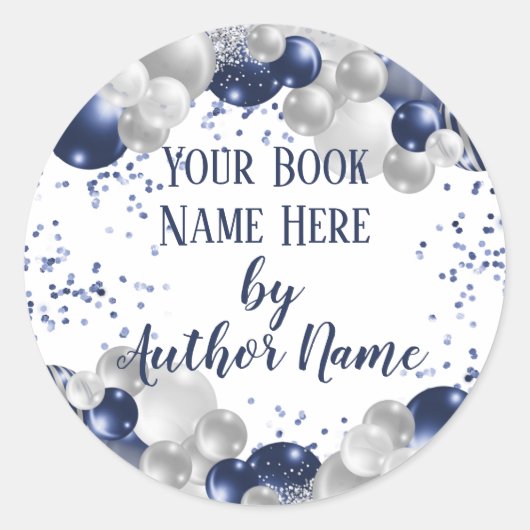 ブックリリースの起動の署名パーティー ラウンドシール (正面)