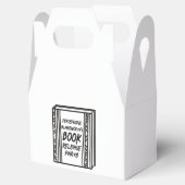 ブックリリースパーティー図解入りの、写真付きのギフト フェイバーボックス (オープン)