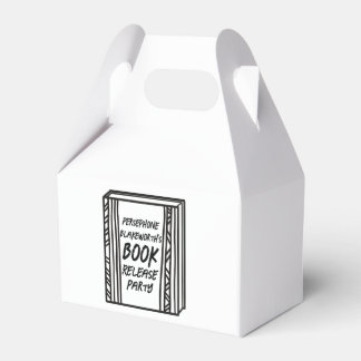 ブックリリースパーティー図解入りの、写真付きのギフト フェイバーボックス