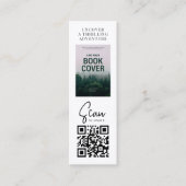 ブックリリースプロモーション作家フォトミニブックマークカード スキニー名刺 (正面)