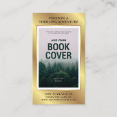 ブックリリース作家フォトマーケティングフェイク金ゴールド 名刺 (正面)