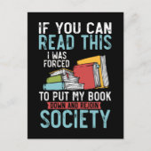 ブックリーおもしろいダー作家ノベル読ズ ポストカード (正面)