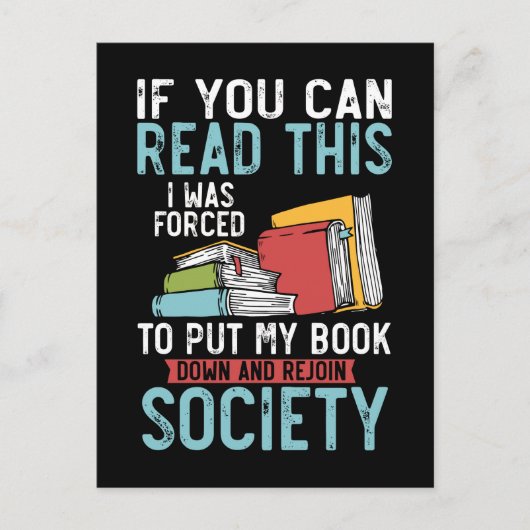 ブックリーおもしろいダー作家ノベル読ズ ポストカード (正面)