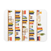 ブックリーダカラー書棚ライブラリ先生 マグネット (横)