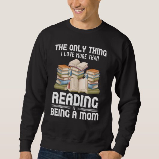 ブックリーダーBookworm Librarian小説家ママ母 スウェットシャツ (正面)