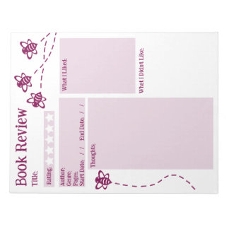 ブックレビュー読のBeeメモ帳 ノートパッド