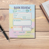 ブックレビュー読ノートのログブックのギフト ノートパッド