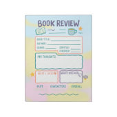 ブックレビュー読ノートのログブックのギフト ノートパッド (回転)