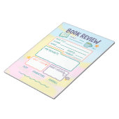 ブックレビュー読ノートのログブックのギフト ノートパッド (アングル)