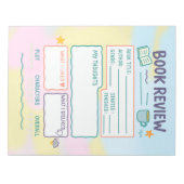 ブックレビュー読ノートのログブックのギフト ノートパッド (正面)