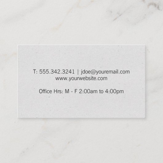 ブックロゴを開く | 数学先生 | 写真のカスタム追加 名刺 (裏面)