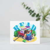 ブックワゴン読 ポストカード (スタンド正面)