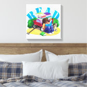 ブックワゴン キャンバスプリント (インサイチュ (寝室))