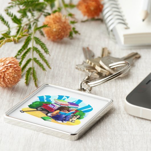 ブックワゴン キーホルダー (側面)