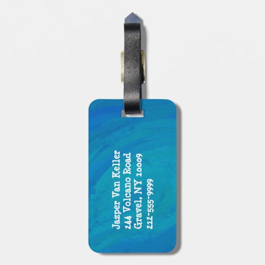 ブックワゴン ラゲッジタグ (裏面縦)