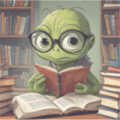 ブックワームのシール シール (正面)