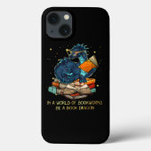ブックワームの世界では、ブック・ドラゴンTシャツ Case-Mate iPhoneケース (裏面)