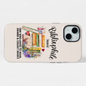 ブックワームの喜び iPhoneケース (裏面横)